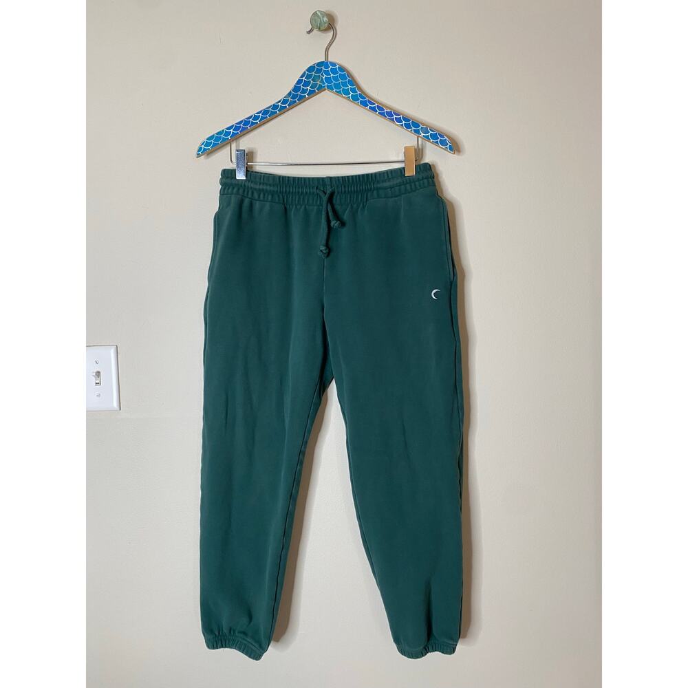 ZYIA ACTIVE Pine Green Relaxation Cinched Ankle Drawstring Sweatpants Size Large - Picture 8 of 8